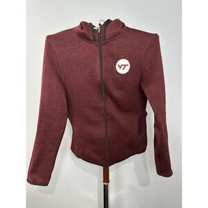 Knights Apparel Virginia Tech Hokies Women’s Full Zip Sweatshirt Sz Medium 8/10*